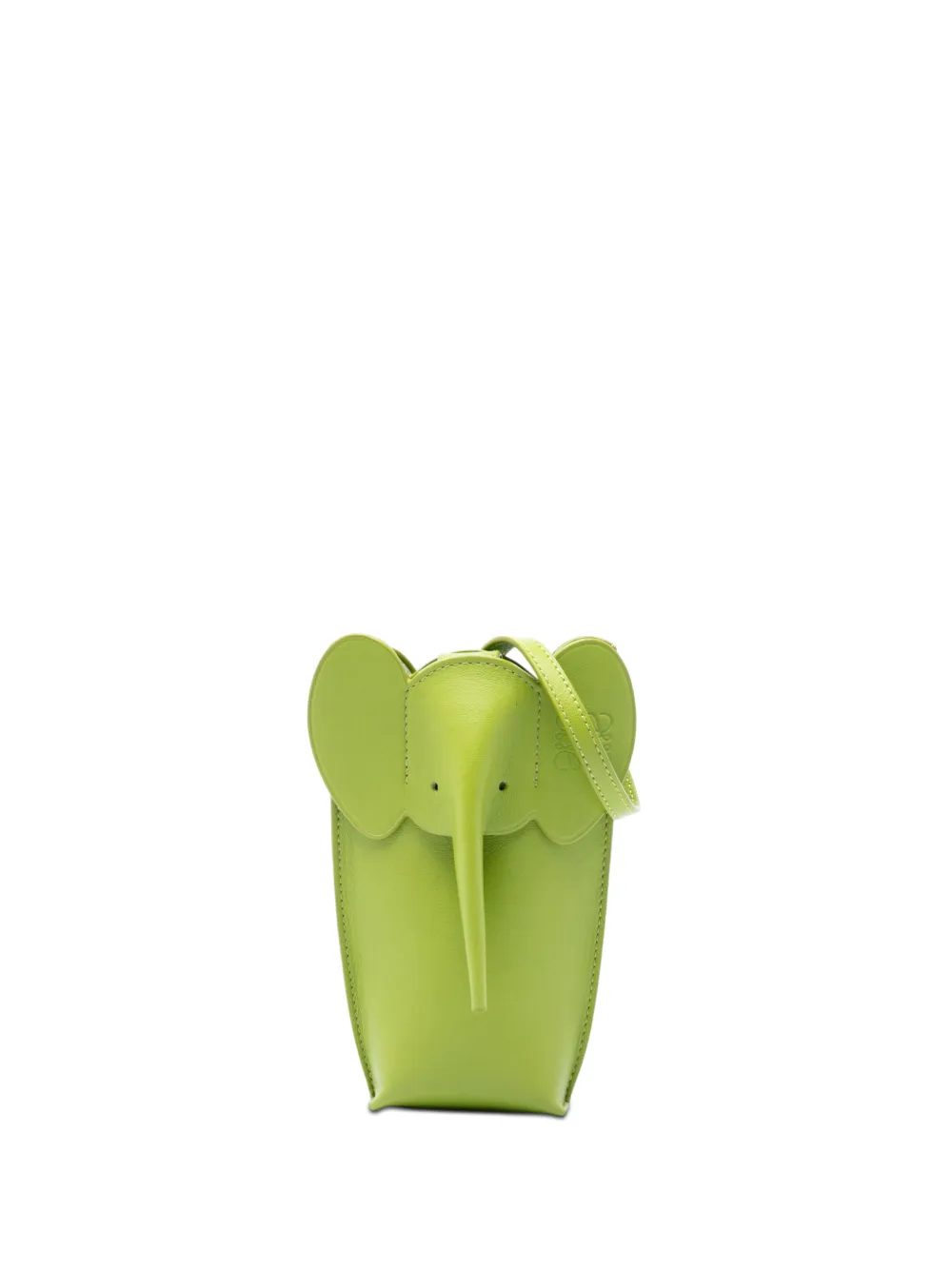 Loewe Pre-Owned 2024 Elephant Pocket Umhängetasche aus Leder - Grün