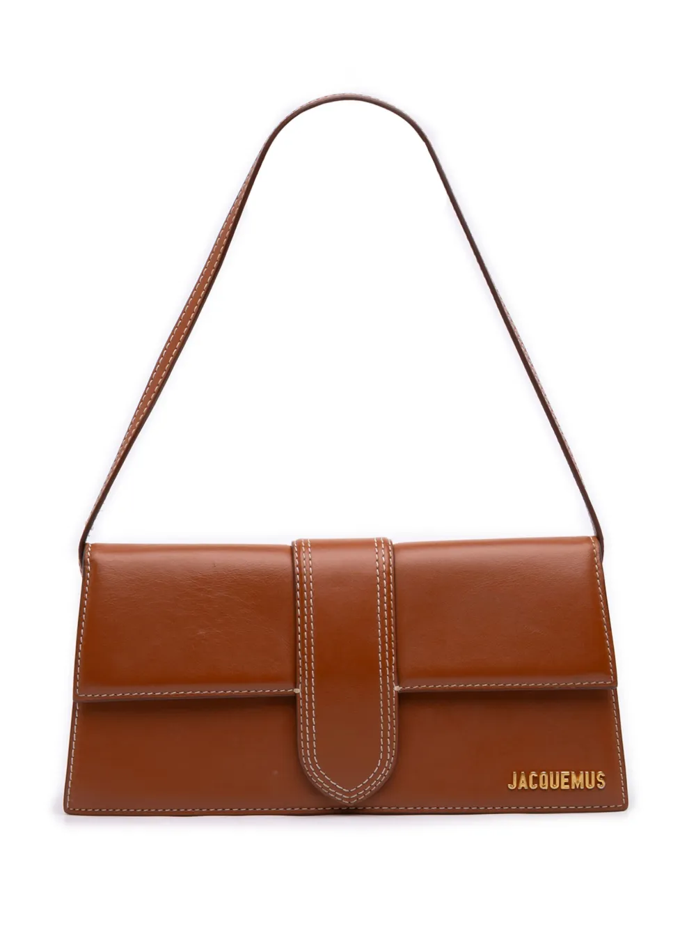 Jacquemus Pre-Owned 2020-2026 Leather Le Bambino Long shoulder bag - Brown