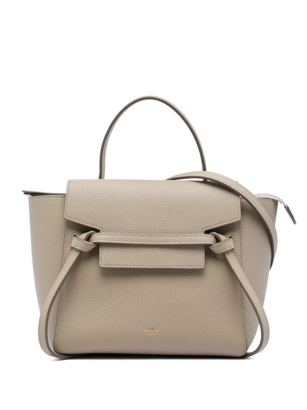 Celine Pre-Owned 2019 Nano Grained Calfskin Belt Bag satchel - Neutrals