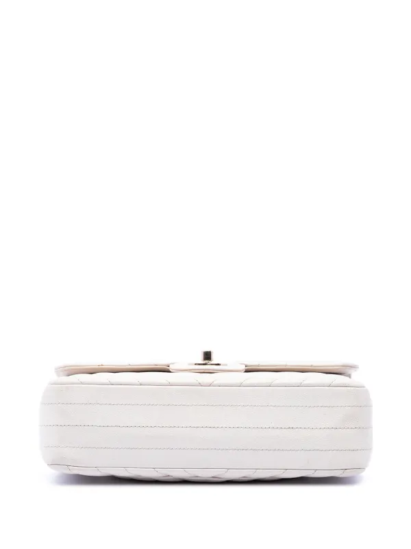CHANEL Pre-Owned 2018-2019 Small Classic Chevron Caviar Double