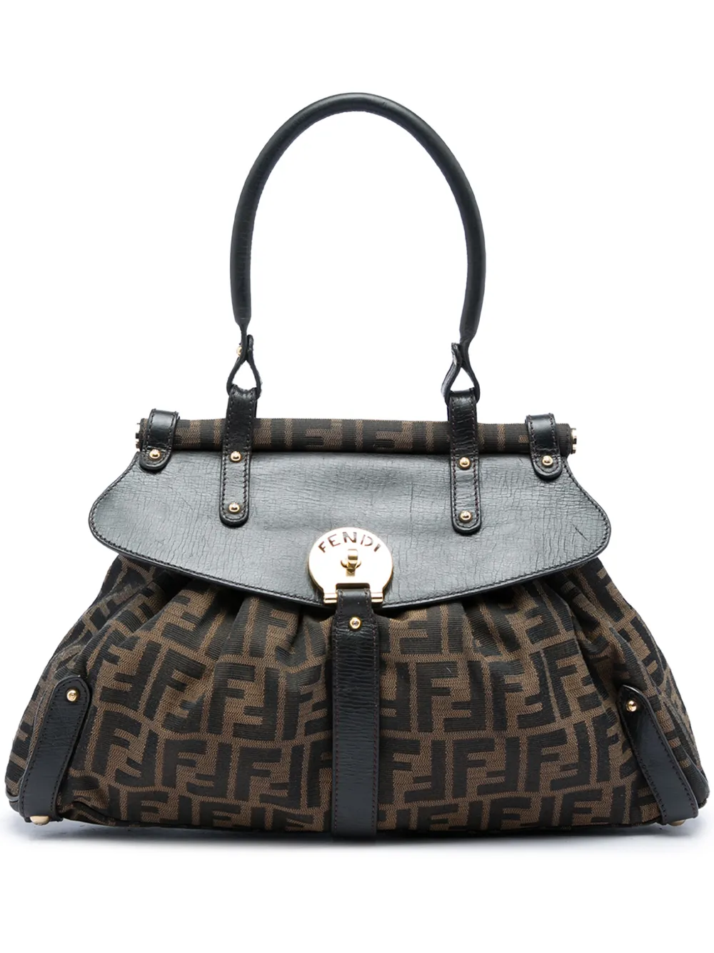 Fendi Pre-Owned 2000-2010 Medium Zucca Canvas Magic handbag - Brown