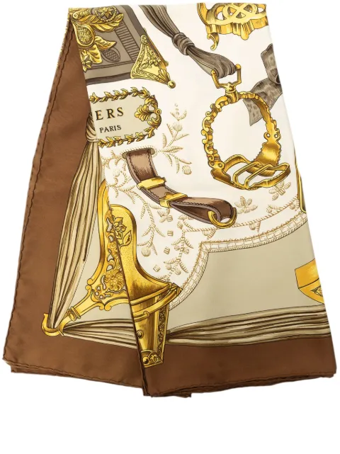 Hermès Pre-Owned mascada Etriers 90 de seda 2000-2026