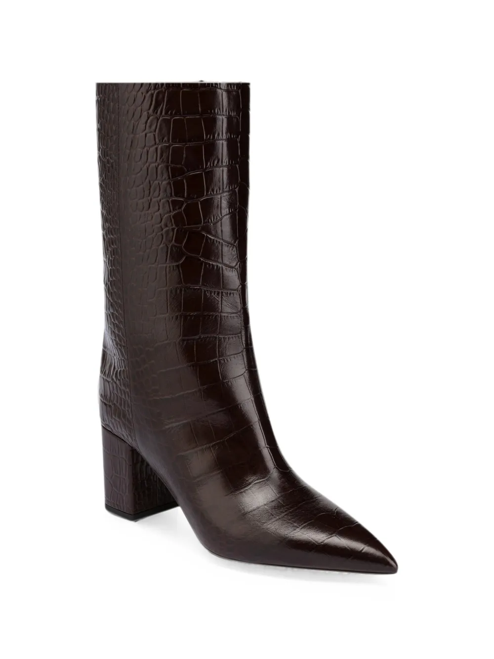 Paris Texas Anja crocodile-embossed leather boots Bruin
