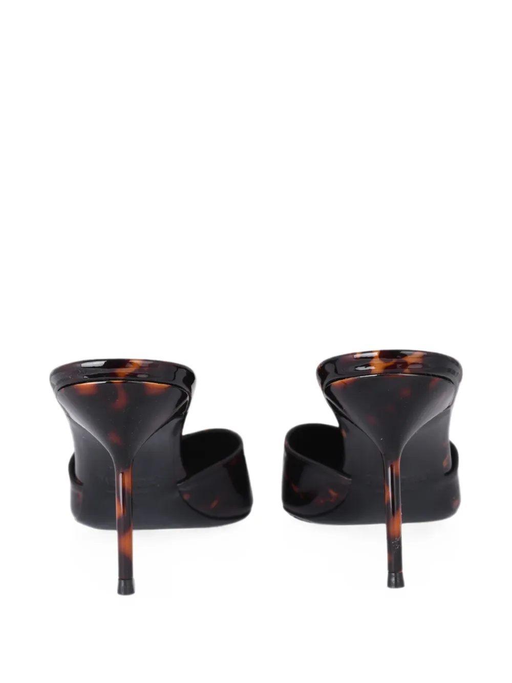 Paris Texas Lidia tortoiseshell-effect patent-leather mules Bruin