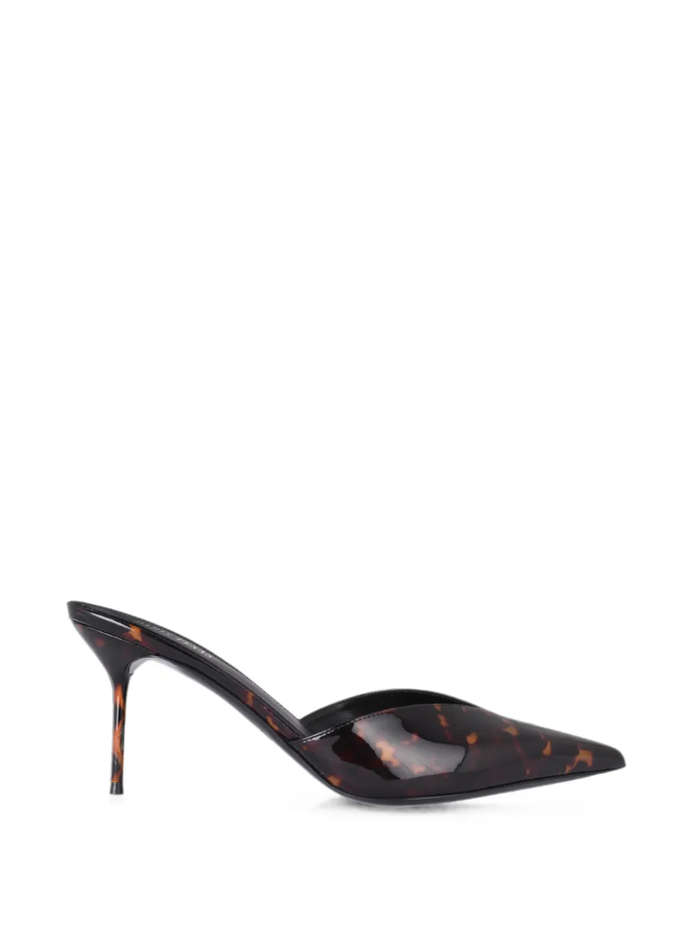 Paris Texas Lidia tortoiseshell-effect patent-leather mules Bruin