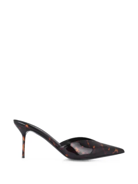 Paris Texas mules Lidia de charol con efecto de carey