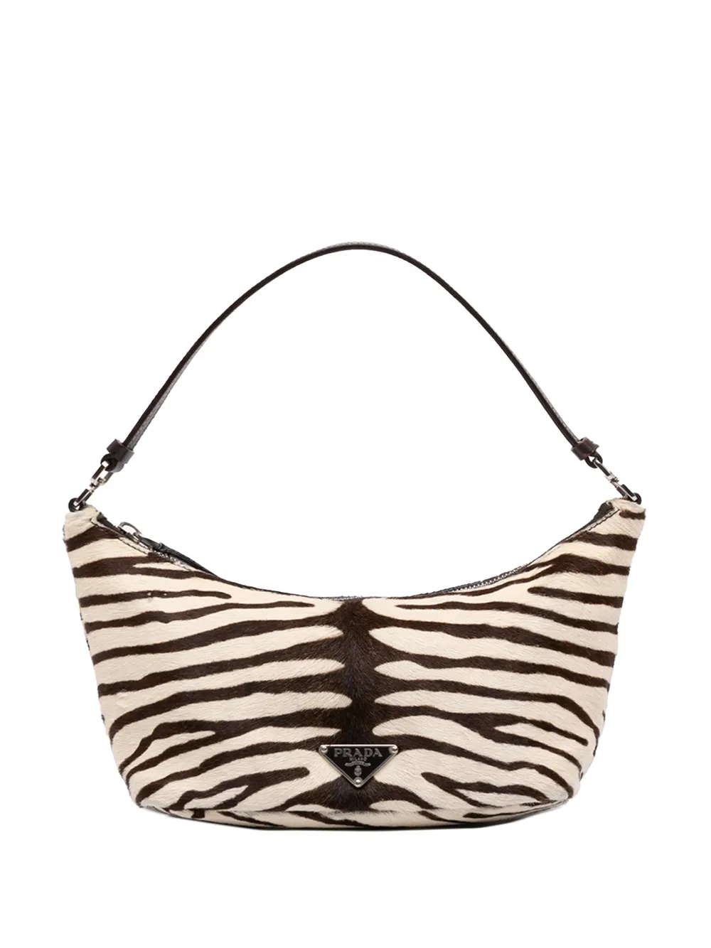Prada Pre-Owned 2013-2026 Calf Hair Zebra Print Cavallino handbag - White