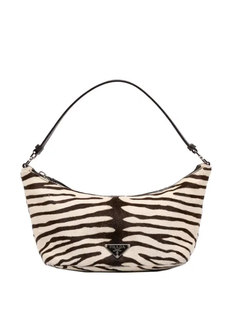 Prada Pre-Owned 2013-2026 Calf Hair Zebra Print Cavallino handbag