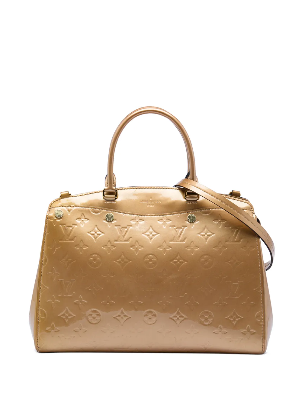 Louis Vuitton Pre-Owned 2015 Monogram Vernis Brea MM satchel - Marrone