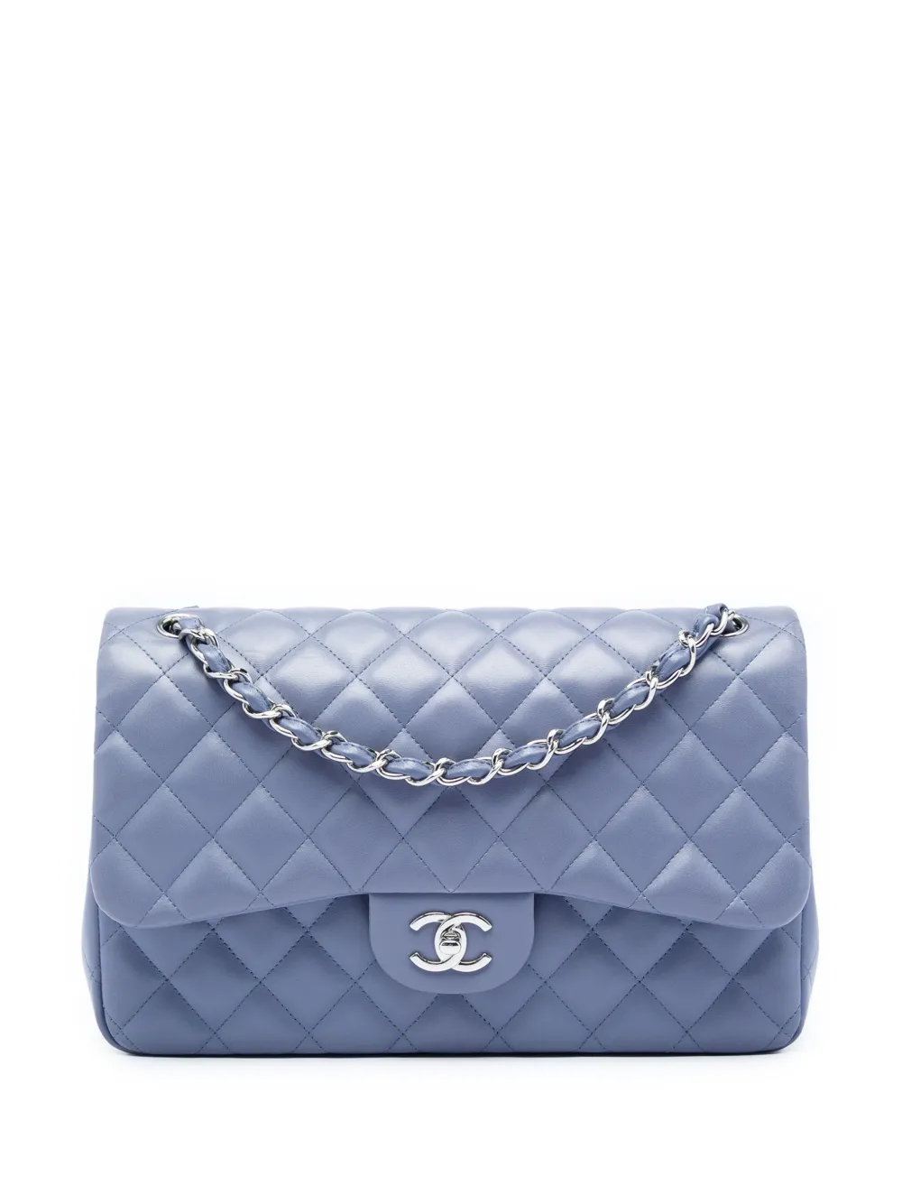 CHANEL Pre-Owned 2011 Jumbo Classic Lambskin Double Flap shoulder bag - Viola