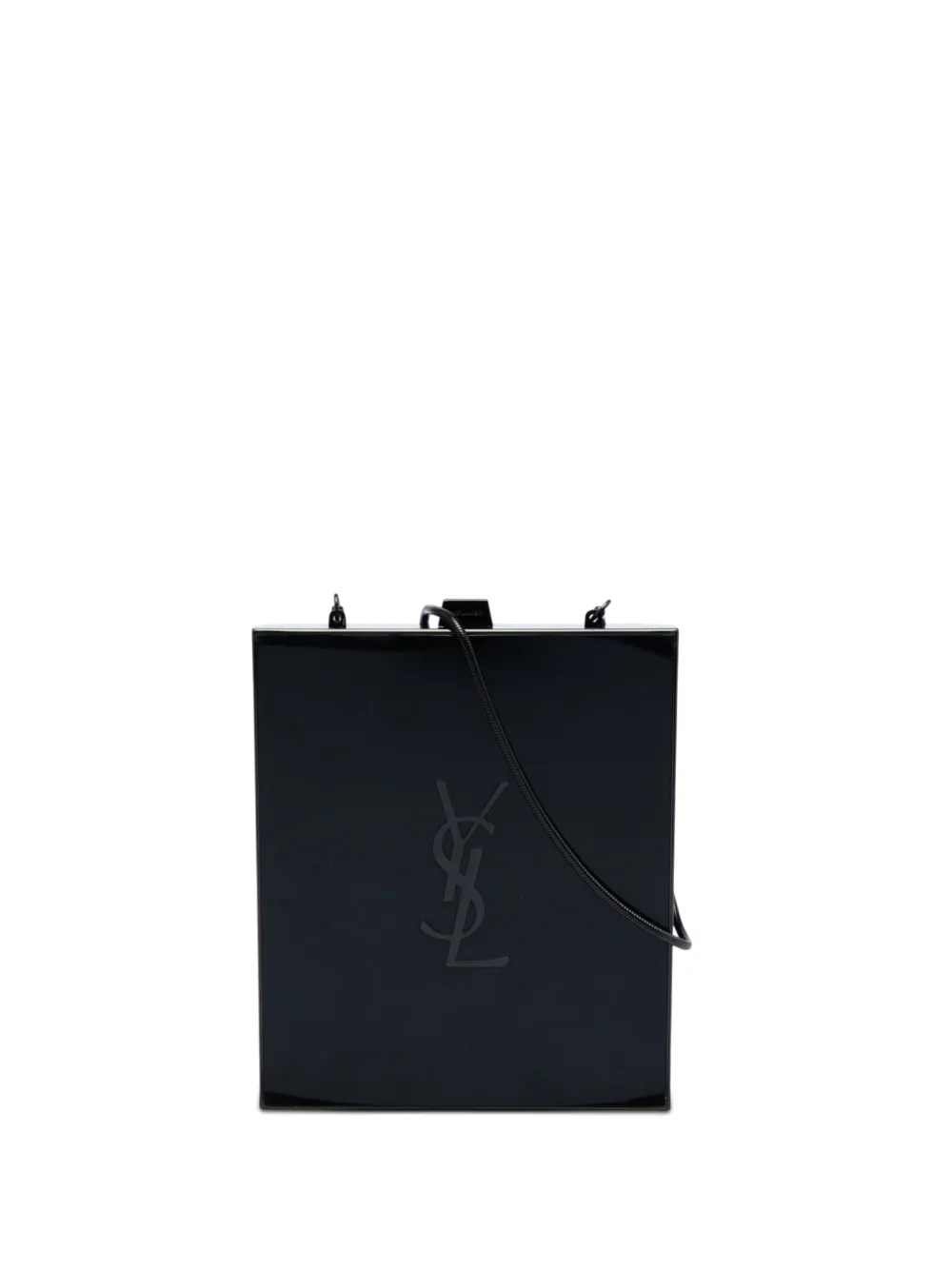 Saint Laurent Pre-Owned 2017 Acrylic Tuxedo Box Clutch on Chain crossbody bag - Nero