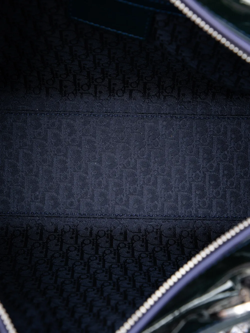 Dior Pre-owned 2011 Large Patent Cannage Lady Dior Satchel in Blue, view 5