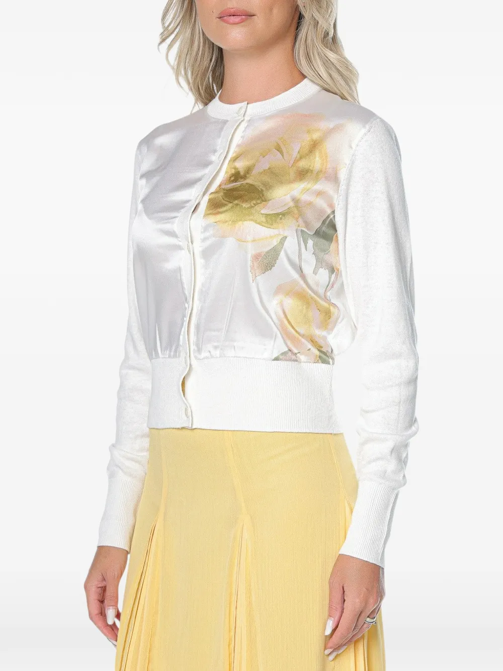 Ted Baker Isalda floral-print cardigan Wit
