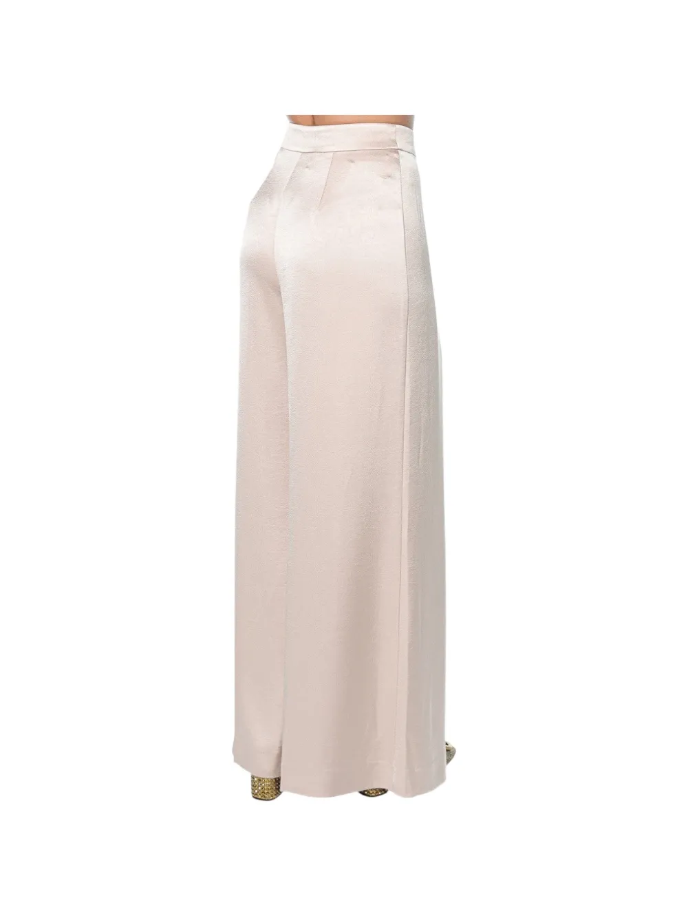 Ted Baker pleated wide-leg trousers Beige