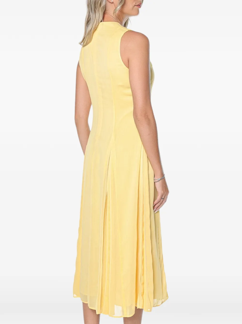 Ted Baker Rueva V-neck midi dress Geel