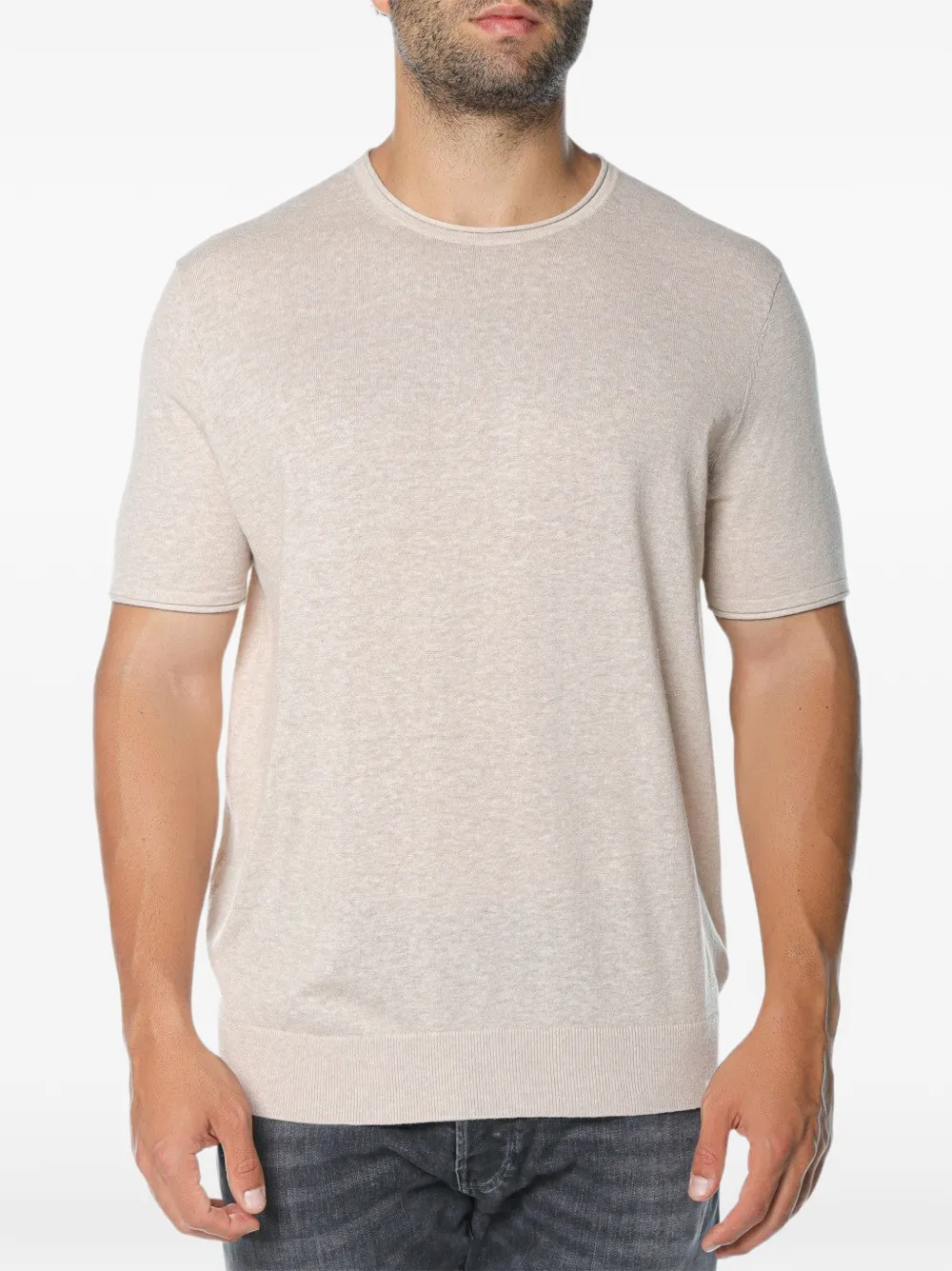 Ted Baker Curran roll-edge T-shirt - Toni neutri