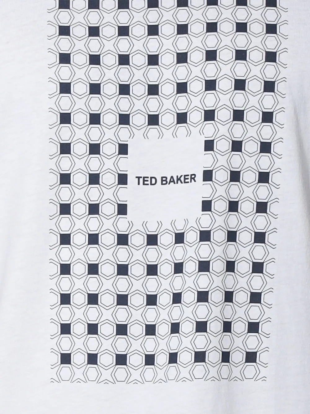 Ted Baker Mccourt box-print T-shirt Wit