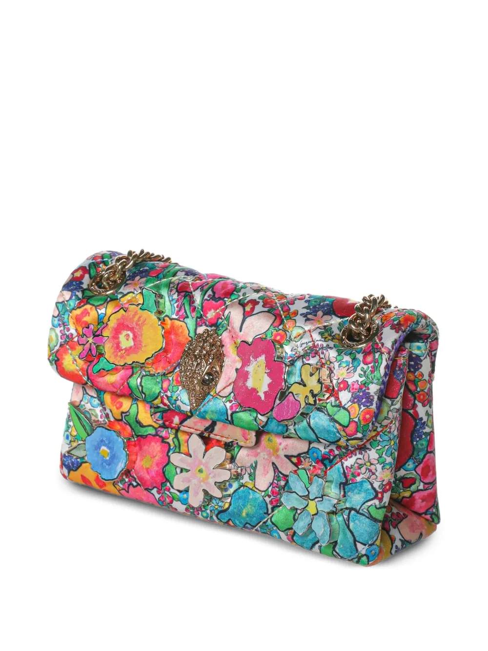 Kurt Geiger London Kensington schoudertas met bloemenprint Blauw