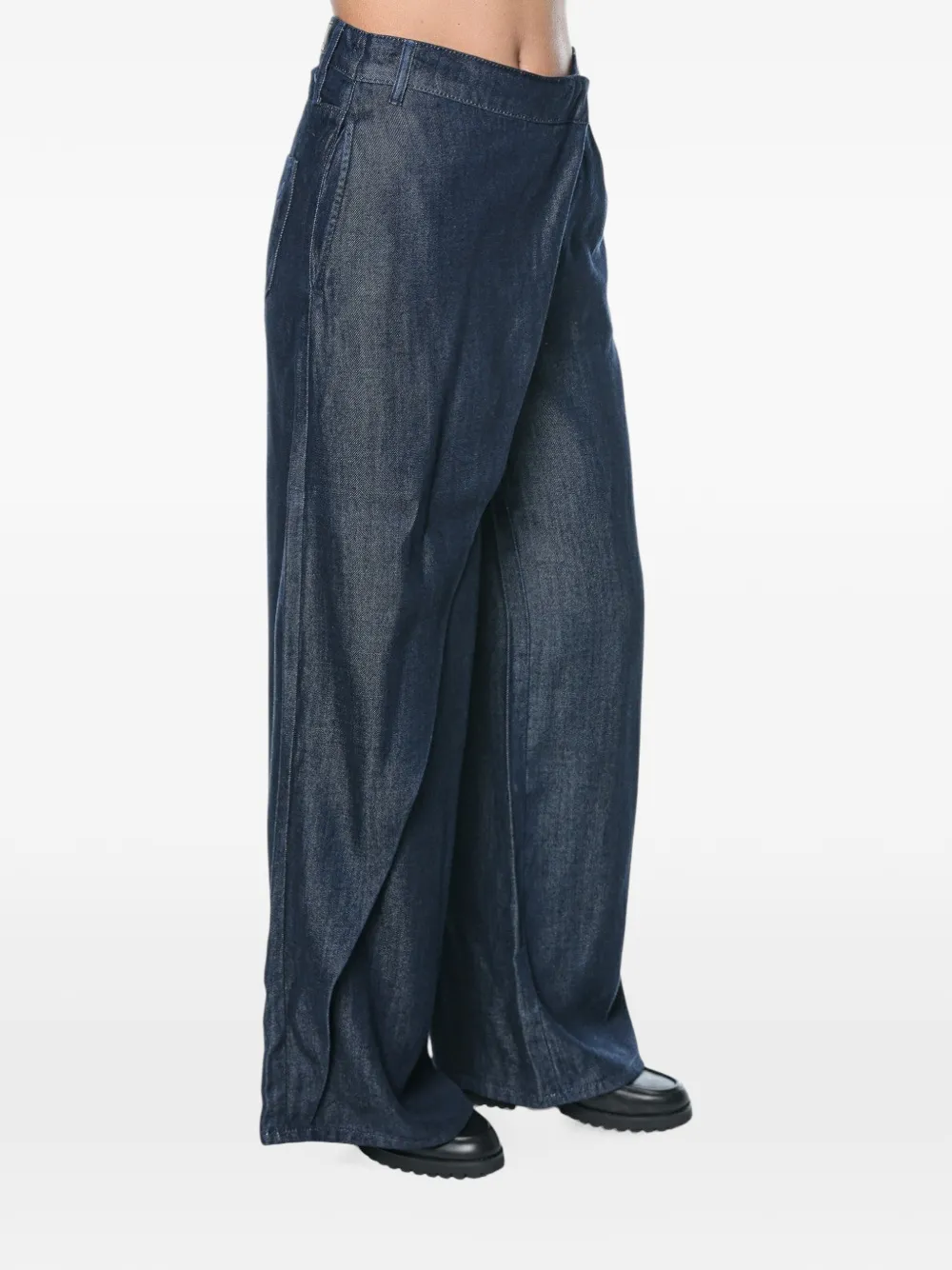 Karl Lagerfeld overlap jeans - Blau