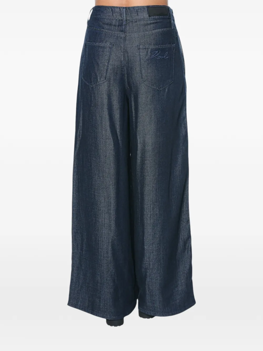 Karl Lagerfeld Jeans met overlap Blauw