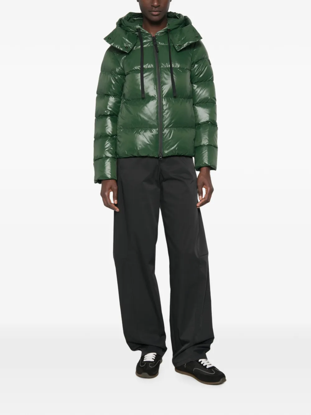 Peuterey Gewatteerd jack met capuchon Groen
