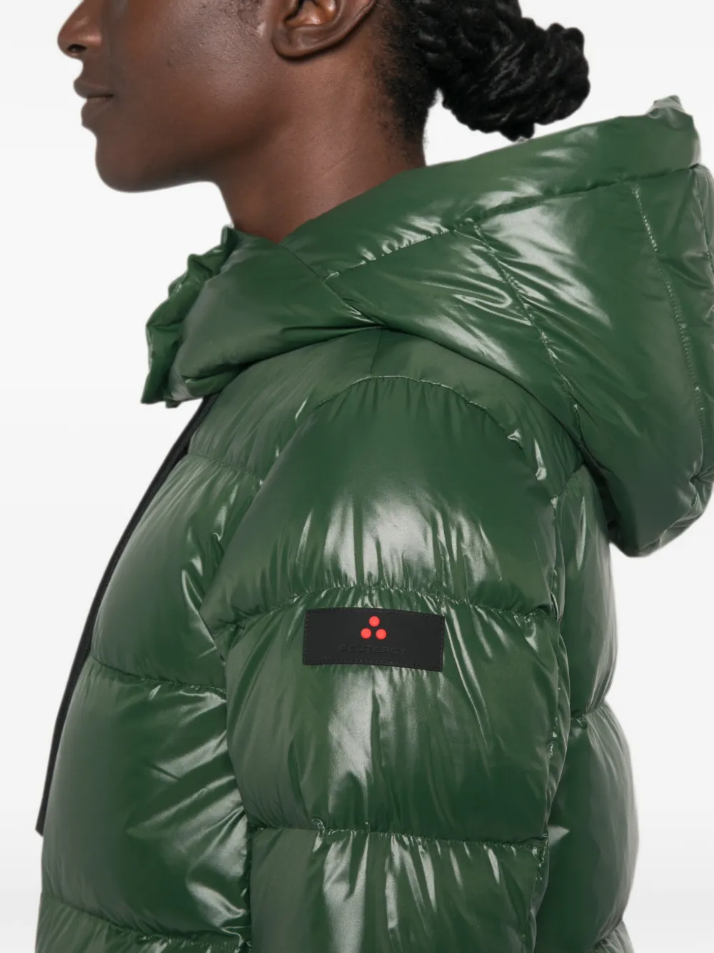 Peuterey Gewatteerd jack met capuchon Groen