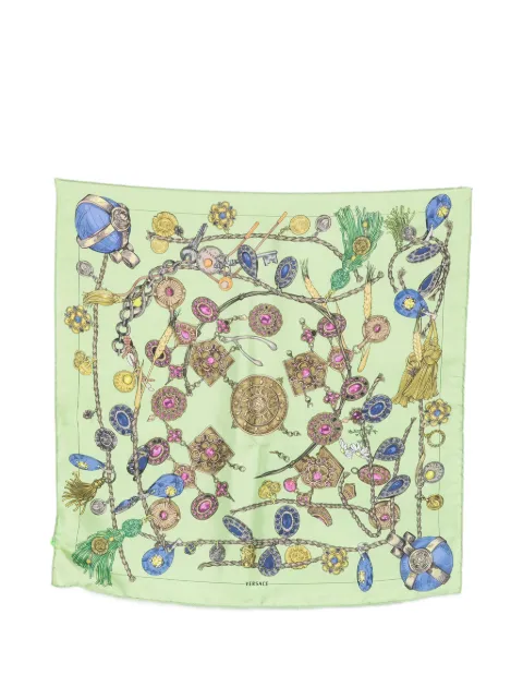 Versace Broken Jewels silk scarf