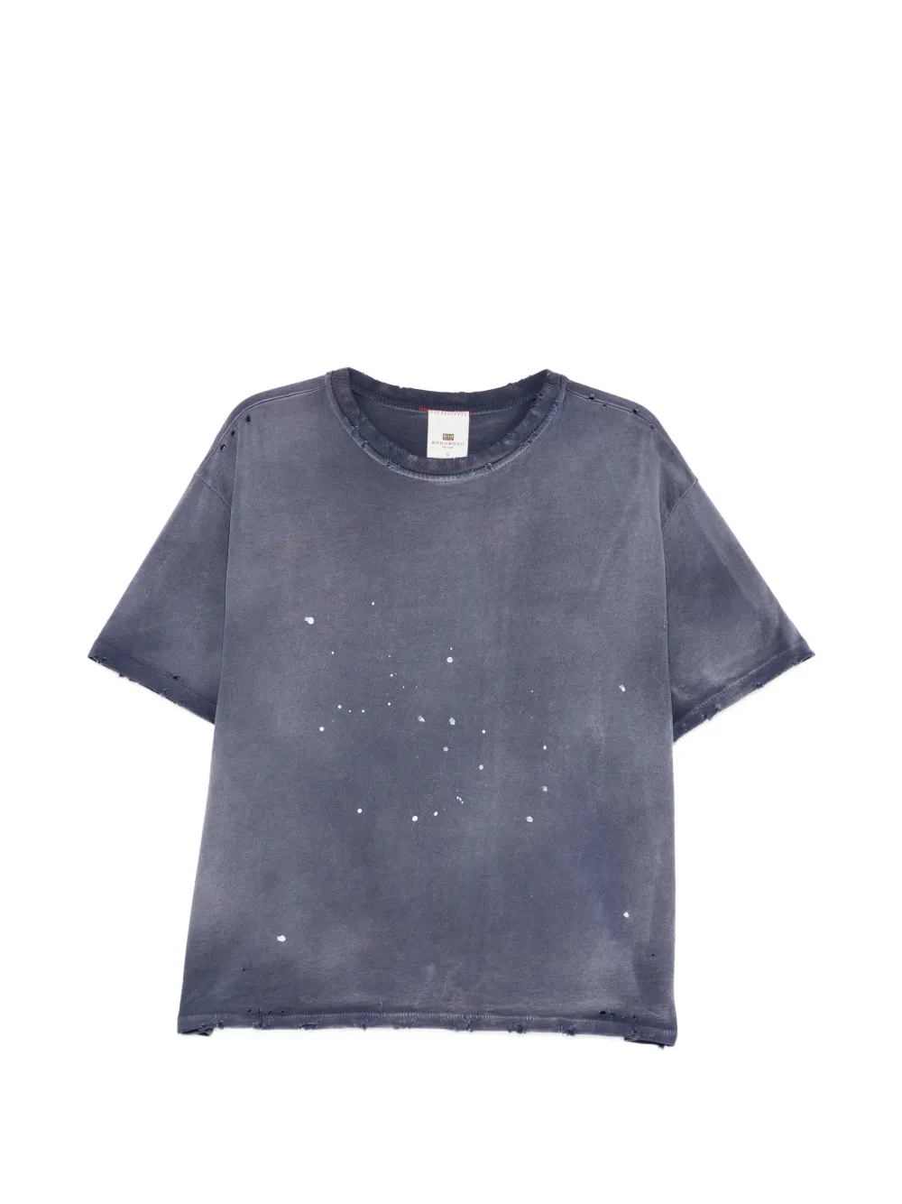MOOJI MOOJI distressed paint-splatter T-shirt