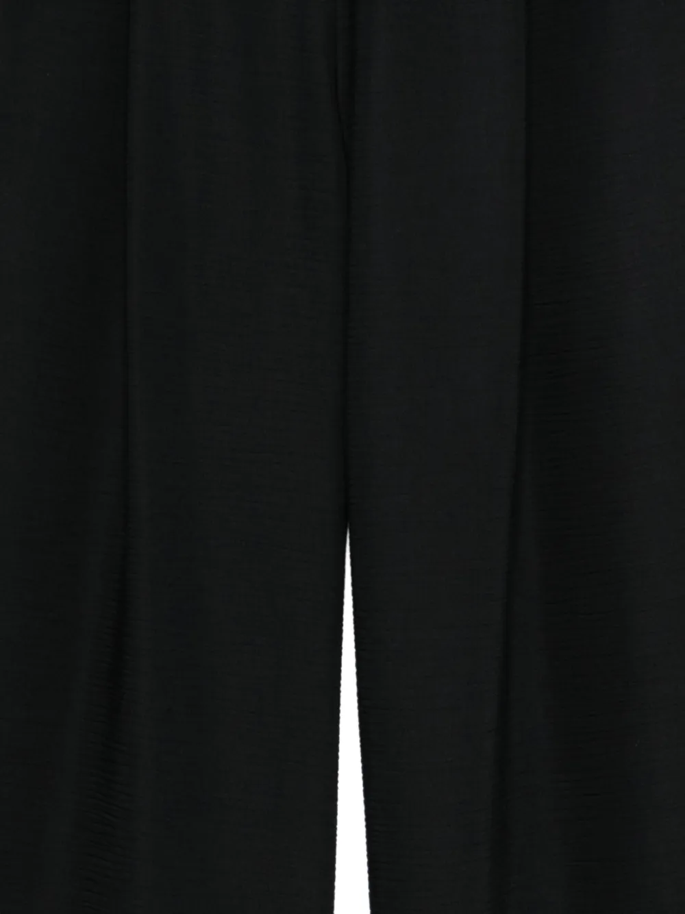 Emporio Armani Plooibroek met wijde pijpen Zwart