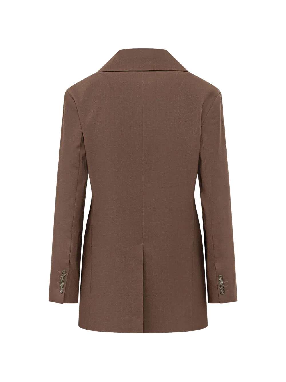 Weekend Max Mara Wollen blazer met enkele rij knopen Bruin