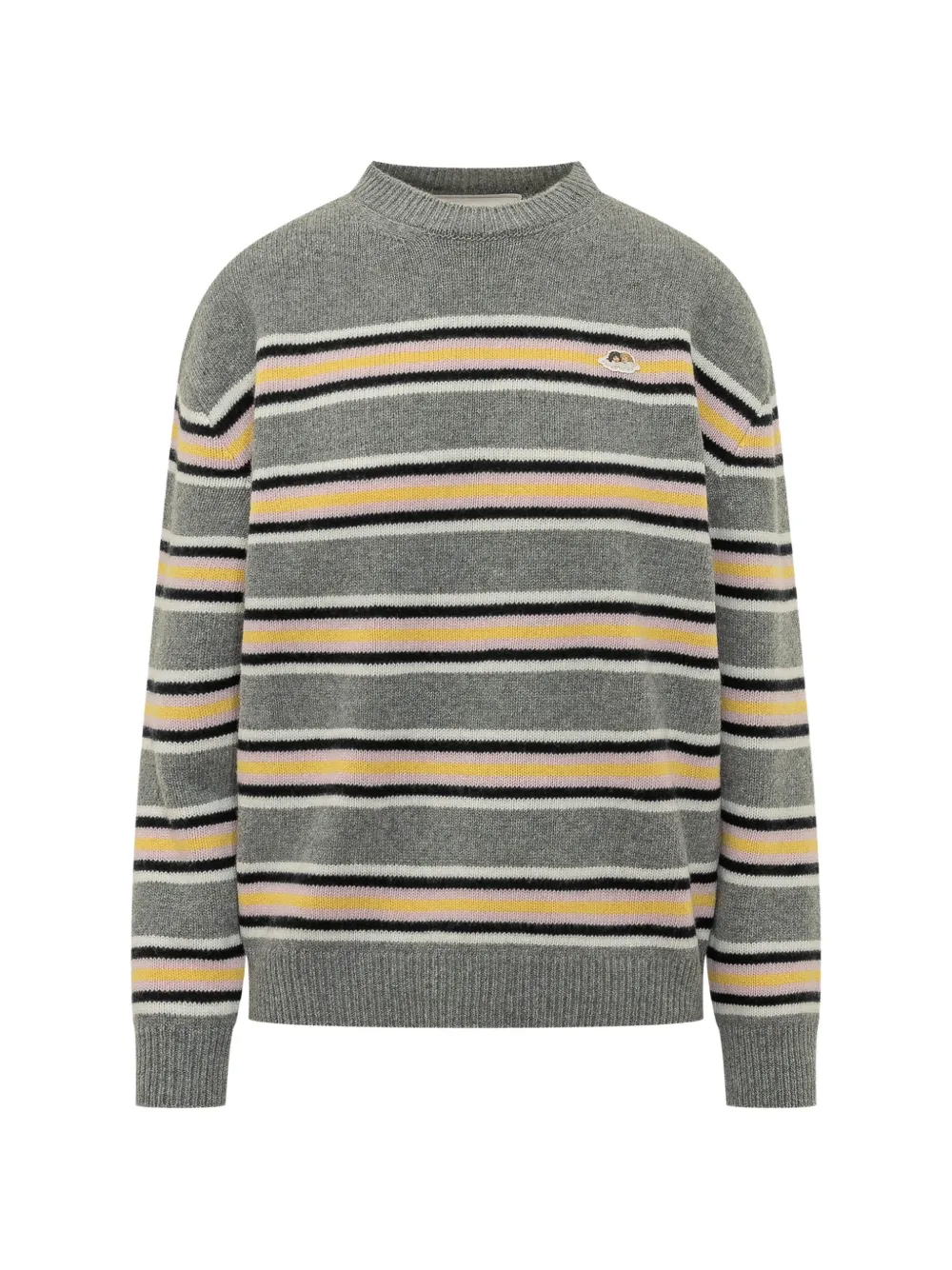 Fiorucci Angels-patch striped sweater - Grigio