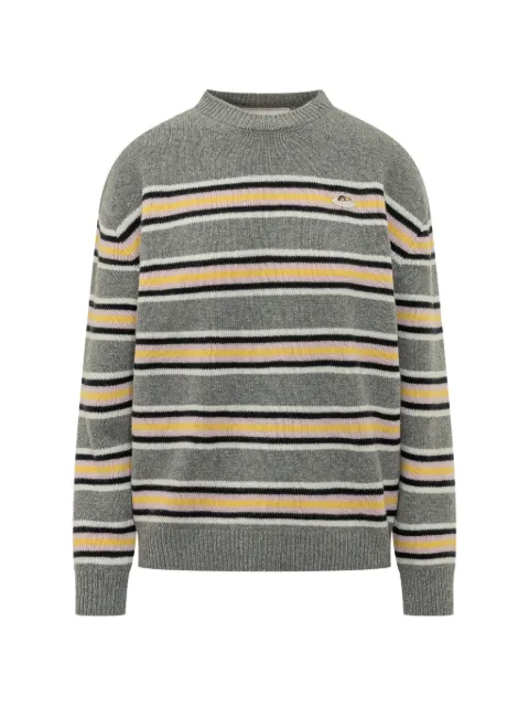 Fiorucci Angels-patch striped sweater