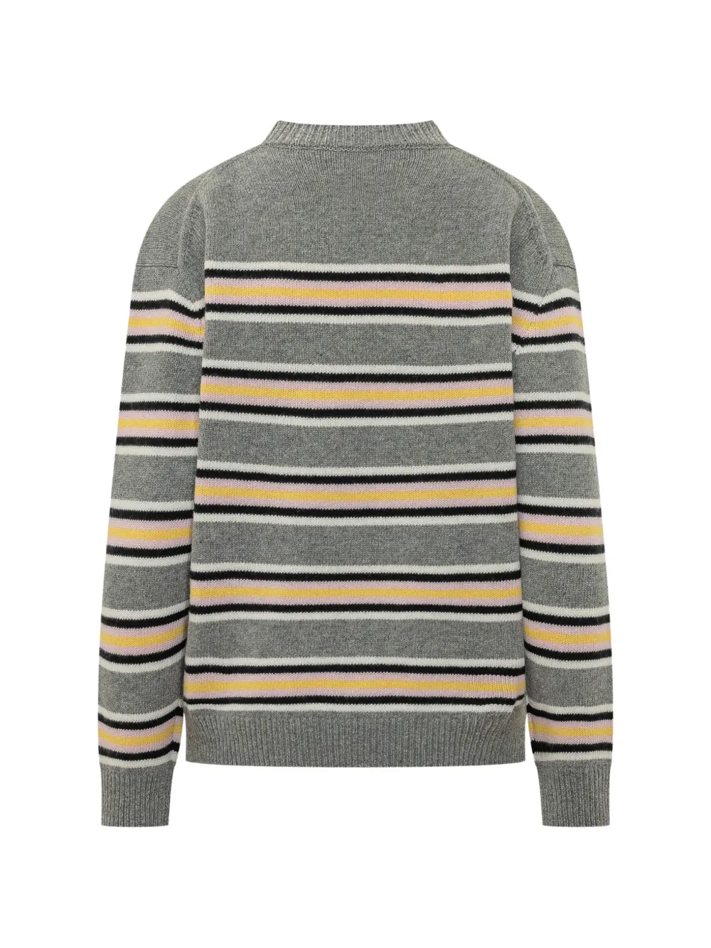 Fiorucci Gestreepte trui met Angels-patch Grijs