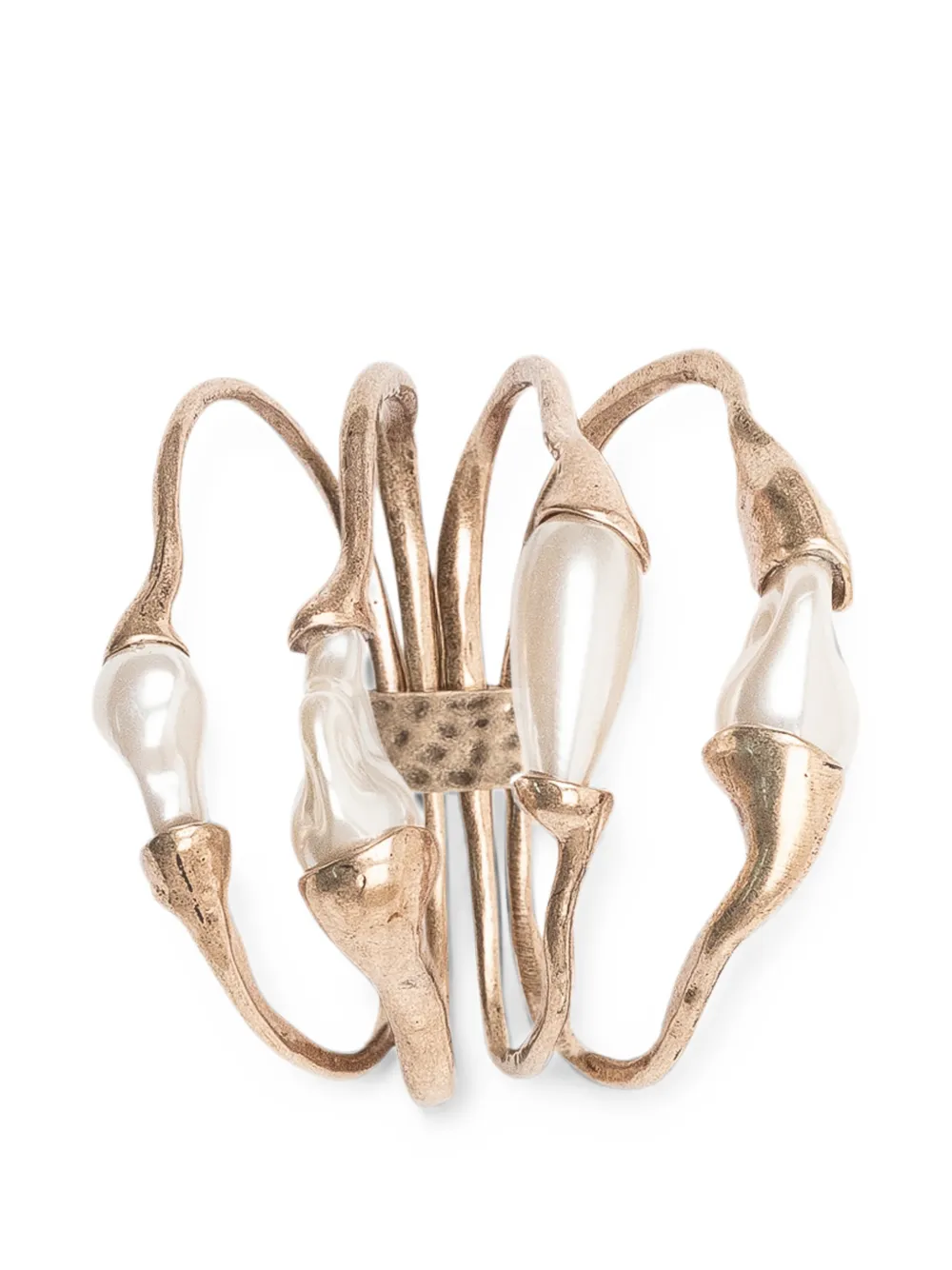 Weekend Max Mara faux-pearl scarf ring - Gold