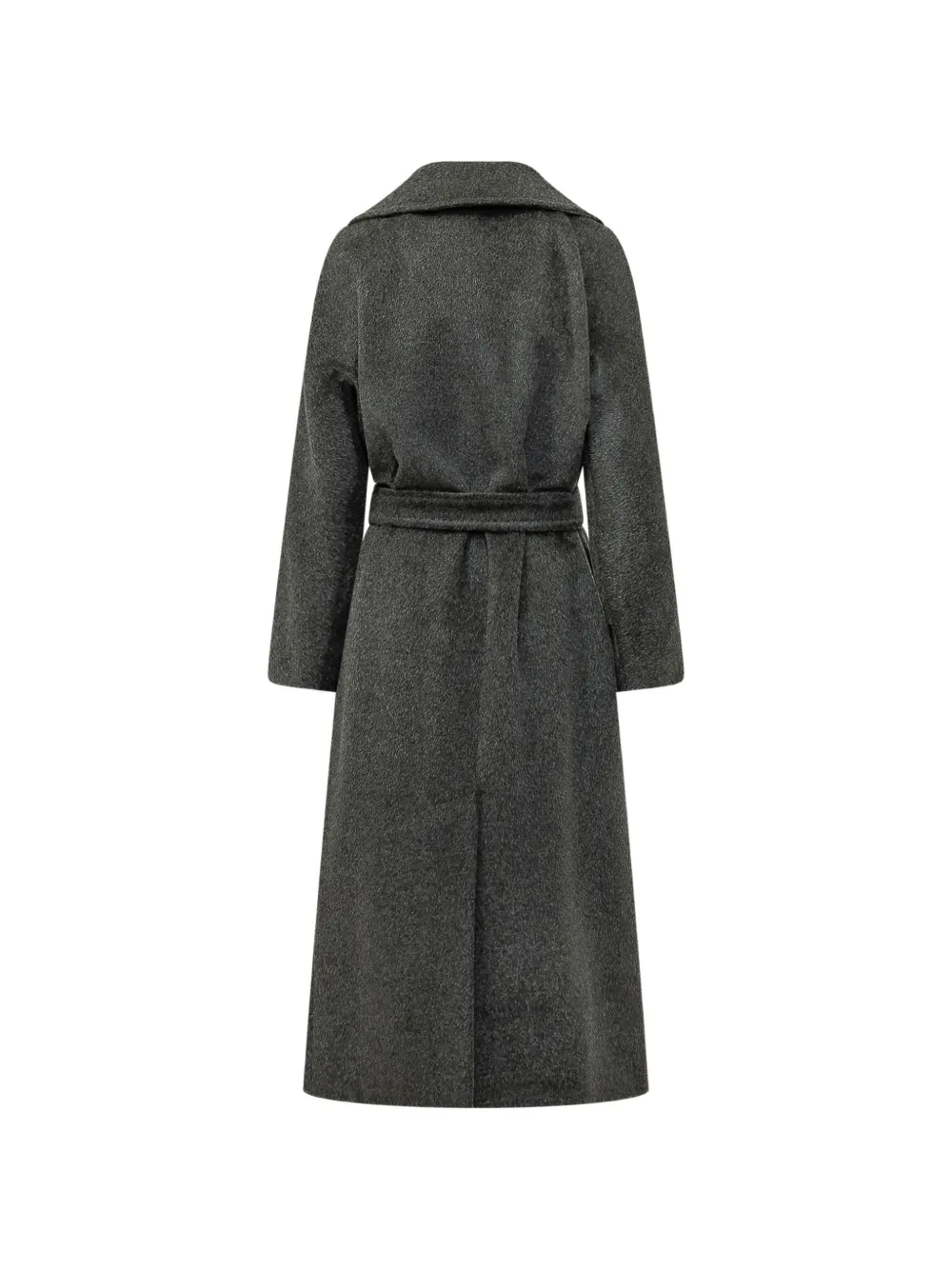 Weekend Max Mara belted brushed-finish coat Grijs
