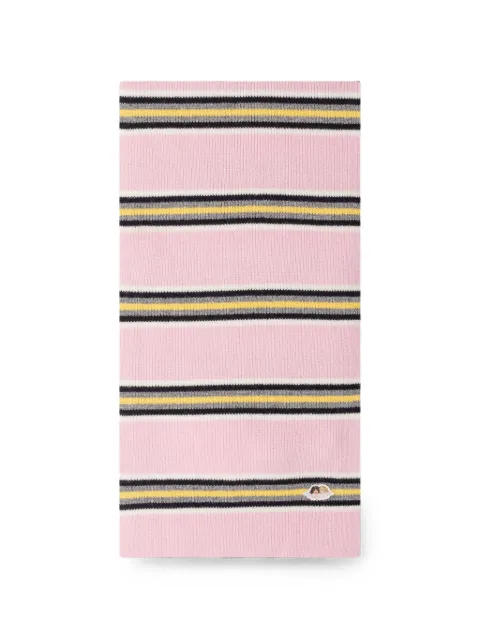 Fiorucci angel-patch striped scarf