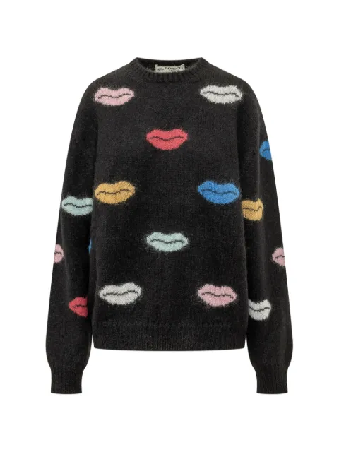 Fiorucci lips-intarsia mohair-blend sweater