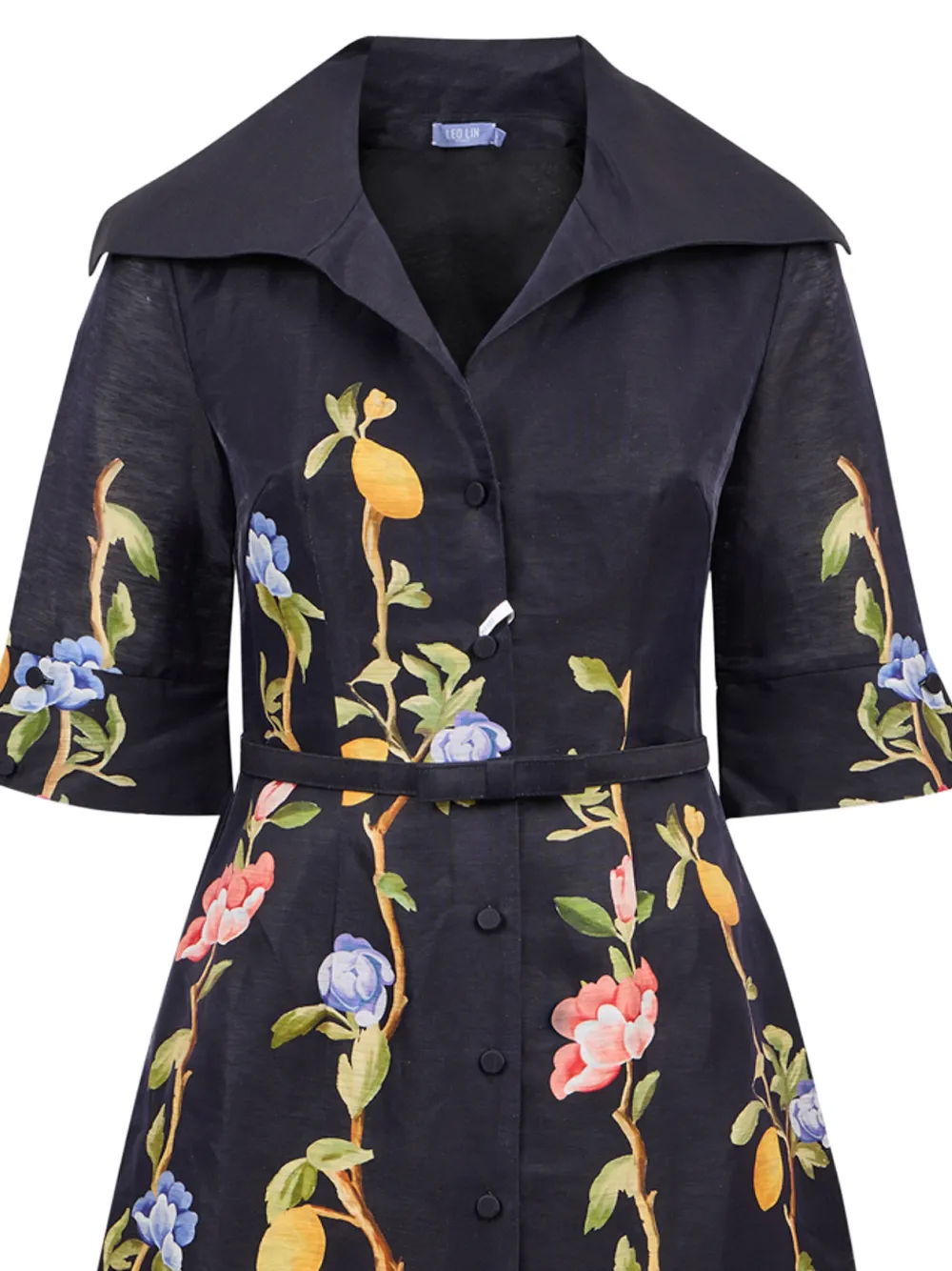 Leo Lin Genevieve Mini Dress in Black, view 3