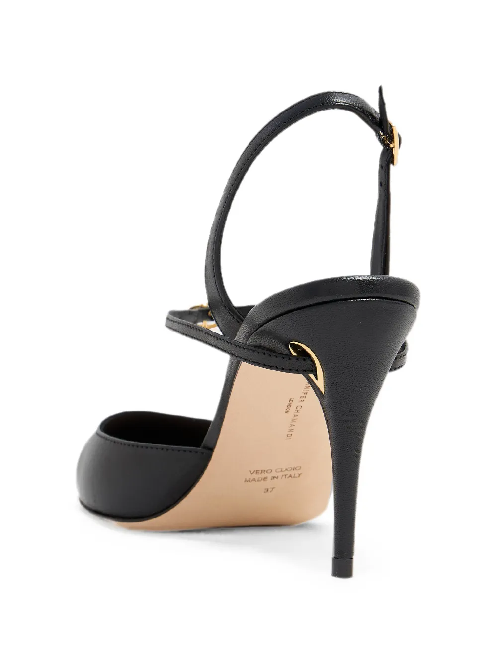 Jennifer Chamandi Vittorio slingback pumps Zwart
