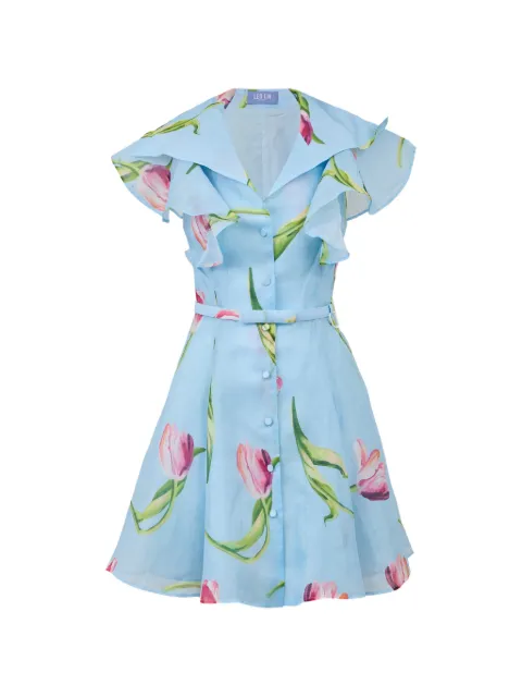 Leo Lin Isla floral-print mini dress