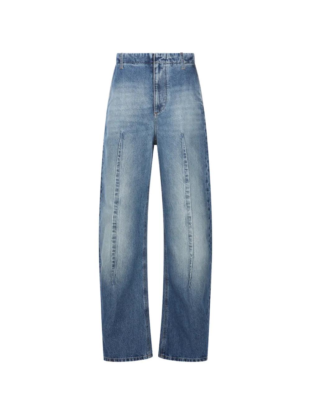 MM6 Maison Margiela faded pleated jeans - Blu