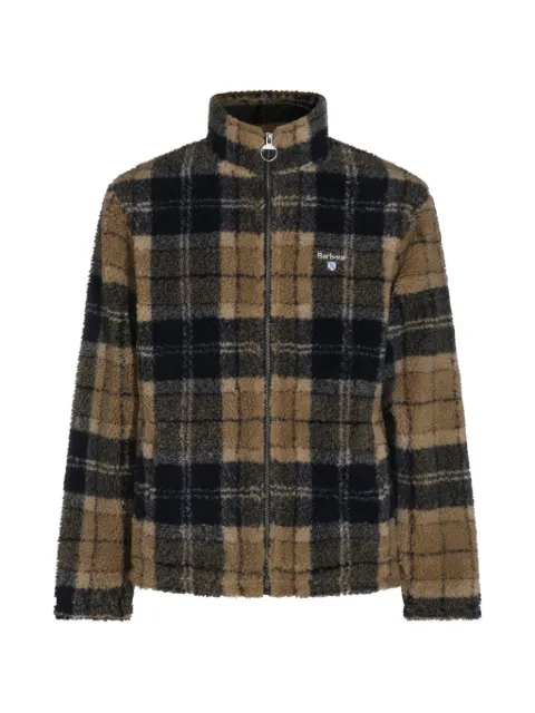 Barbour Fleecejacke mit Schottenkaro