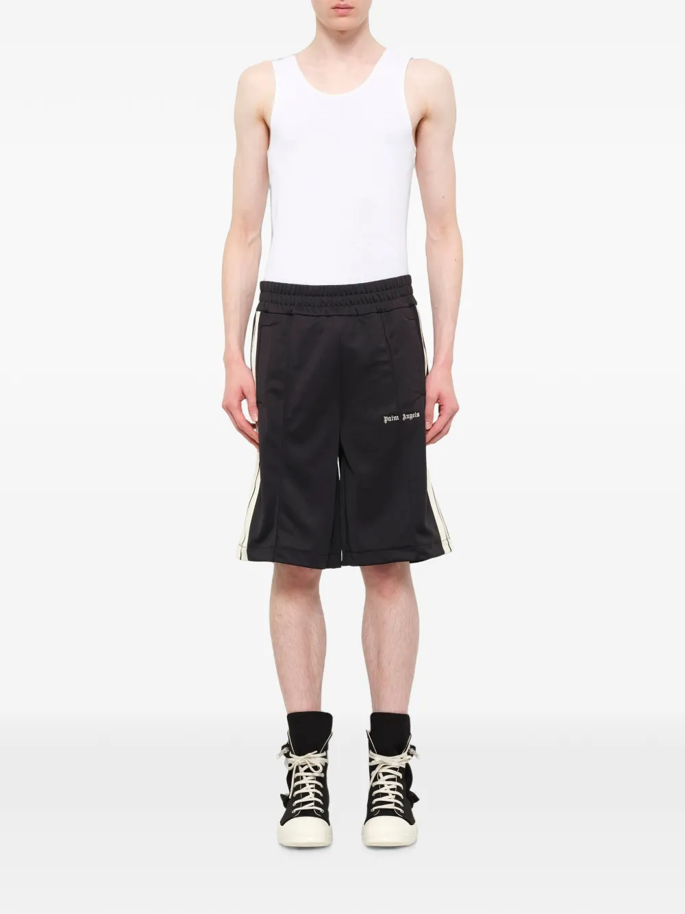 Palm Angels Classic Logo trainingsshorts Zwart