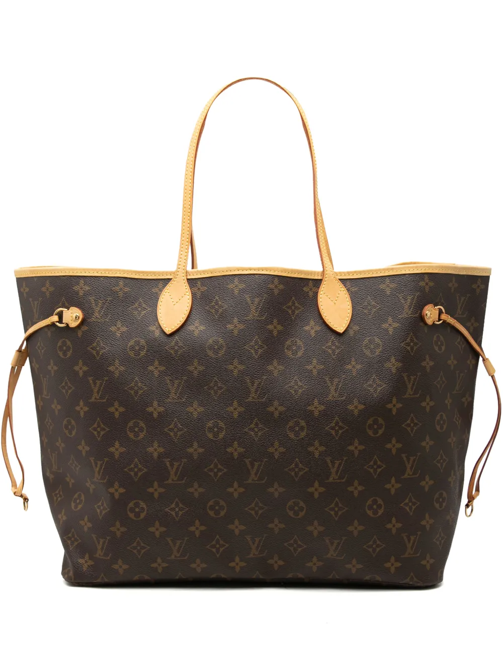 Pre-owned Louis Vuitton 2007 Monogram Neverfull Gm Tote Bag In Brown