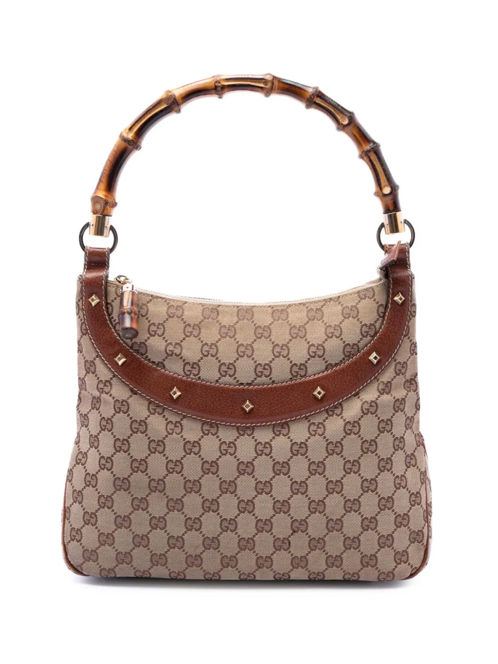 Gucci Pre-Owned 2000-2015 GG Canvas Bamboo Anita handbag - Neutrals