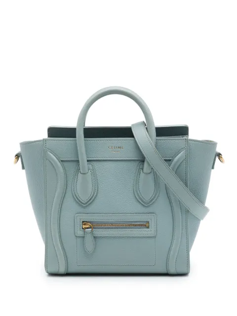 Celine Pre-Owned 2017 Nano Leather Luggage Tote satchel