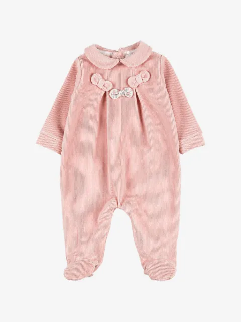 NANAN bow-detail corduroy pajama