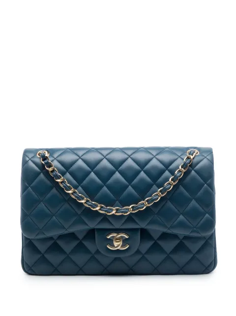 CHANEL Pre-Owned شنطة كتف 'جامبو كلاسيك' جلد بقلاب مزدوج 2016-2017