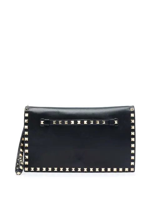 Valentino Garavani Pre-Owned 2000-2017 Leather Rockstud Flap clutch bag