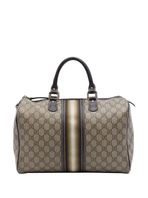 Gucci Pre-Owned 2016-2026 Medium GG Supreme Joy Web boston bag